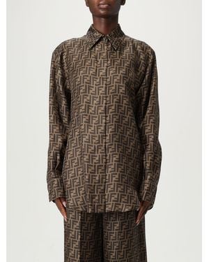 Fendi Camisa Mujer - Marrón