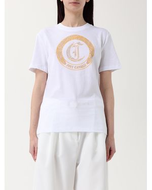 Just Cavalli Crystalembellished Logo Tee - White