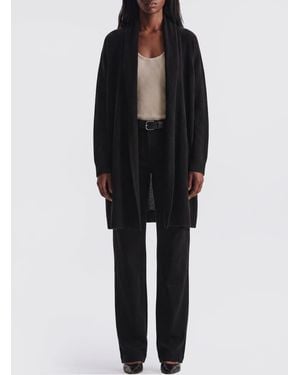 The Row Cashmere And Silk Cardigan - Black