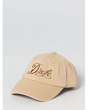 Drole de Monsieur Cotton Hat With Embroidered Logo - Natural