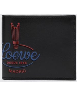 Loewe Bifold-Brieftasche Aus Kalbsleder Mit Geprägtem Logo - Weiß