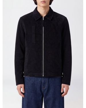 Thom Krom Slim-Fit Cotton Denim Shirt Jacket With Zip - Blue
