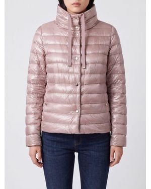 Herno Short Reversible Quilted Ultra-Light Nylon Down Jacket - Red