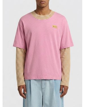 Marni Striped Cotton Blend T-Shirt - Red