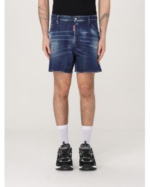 DSquared² Bleached Shorts - Blue