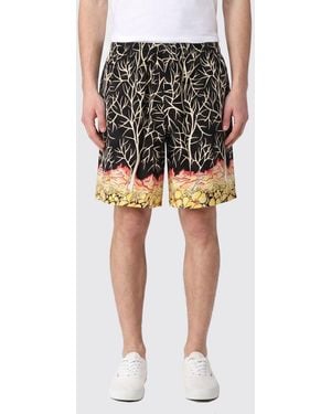 Y's Yohji Yamamoto Graphic Print Shorts - Black