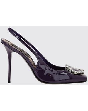 Philipp Plein Patent Leather Slingback Pumps With Jewel Buckle - Multicolour