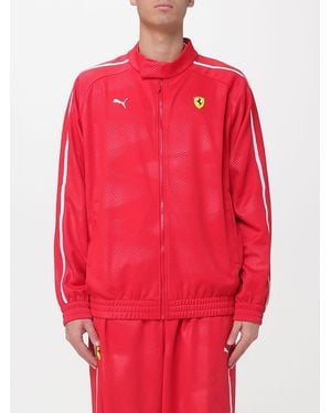 PUMA Scuderia Ferrari T7 Mesh Sweatshirt - Red