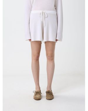 Allude Kaschmir-Shorts Mit Kordelzug - Weiß