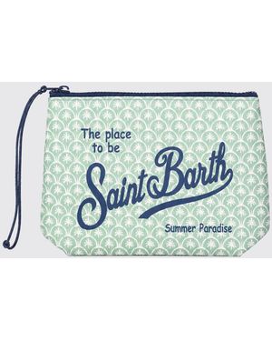 MC2 Saint Barth Aline Striped Polyester Pouch - Blue
