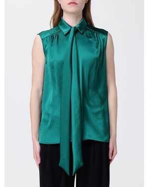 Versace Satin Shirt With Foulard - Green