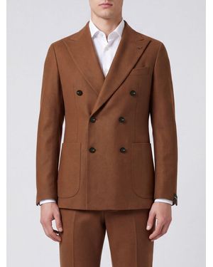 Tagliatore Double-Breasted Blazer - Brown