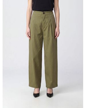 Soeur Daley Wide Organic Cotton Trousers - Green