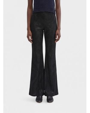 MACCAPANI Easy Flared Trousers - Black