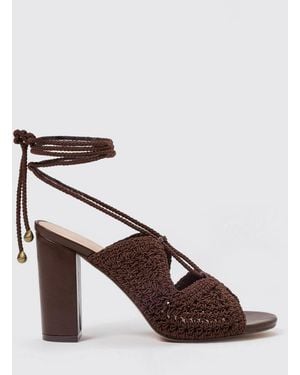 Twinset Crochet Polyester Sandal - Brown