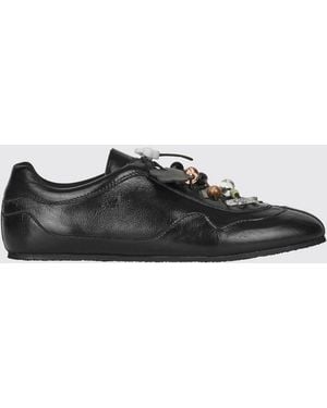 Cecilie Bahnsen Leather Trainers - Black