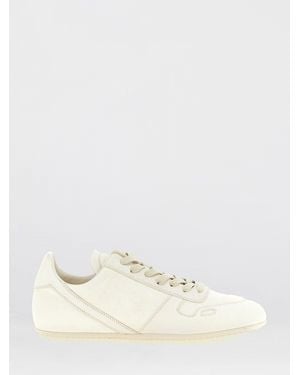 Rick Owens Leather Trainers - Natural