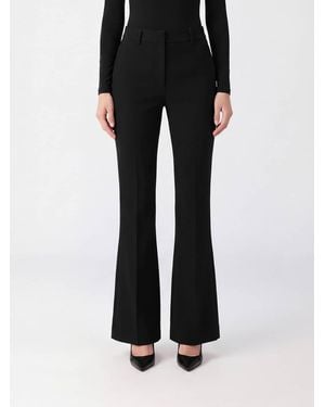 Sportmax Mid-Rise Sartorial Flared Pants - Black