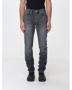 FRAME L'Homme Mid-Rise Slim-Fit Cotton Denim Jeans - Blue