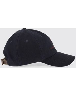 Brunello Cucinelli Baseballkappe Aus Baumwolle Mit Gesticktem Logo - Blau