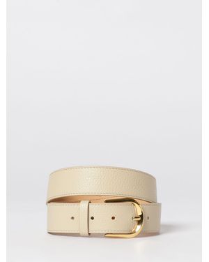 Coccinelle Hammered Leather Belt - Natural