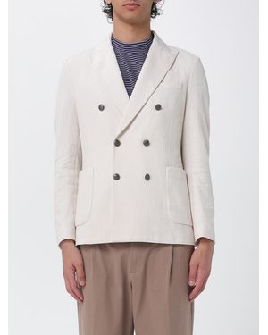 Circolo 1901 Double Breasted Cotton Blazer - Gray