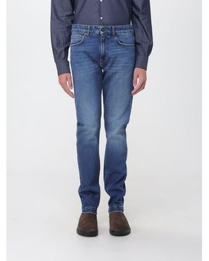 Luciano Barbera Mid-Rise Slim Fit Skinny Jeans - Blue