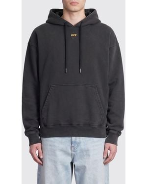 Off-White c/o Virgil Abloh Hooded Sweatshirt With Logo - Black