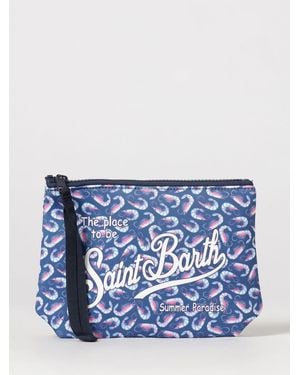 MC2 Saint Barth Aline Mc2 Neopren-Pochette Mit Saint Barth Logo - Blau