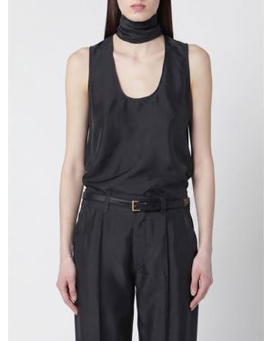 DURAZZI MILANO Silk Top - Black