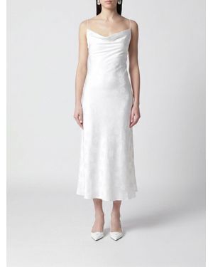 ROTATE BIRGER CHRISTENSEN Crêpe Midi Dress With Appliqués - White