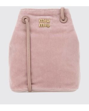 Miu Miu Samt-Beuteltasche - Pink