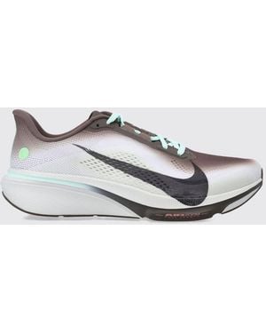 Nike Low-Top-Sneaker Aus Grauem Technischem Mesh Mit Gepolsterter Sohle Und Swoosh - Weiß