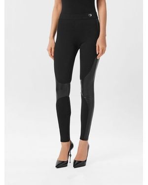 Philipp Plein High-Waisted Skinny Fit Jersey Leggings - Black