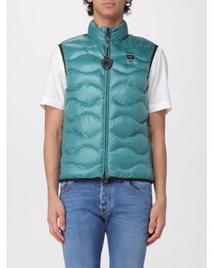 Blauer Padded Nylon Vest - Blue