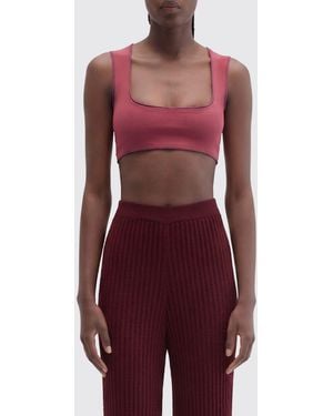 MACCAPANI Bralette Crop Top - Red