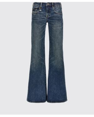 R13 Flared Denim Jeans - Blue