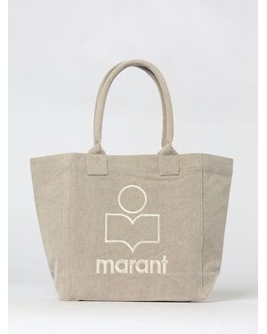 Isabel Marant Yenky Small Organic Cotton Canvas Tote Bag - Natural
