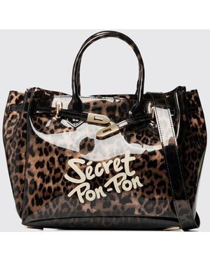 Secret Pon-pon Shoulder Bag - Black