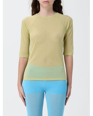 Paloma Wool Sheer Organic Cotton Slim Fit Short-Sleeved Top - Green