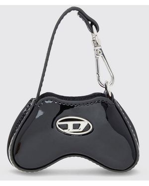 DIESEL Play Patent Leather Charm With Mirror - White