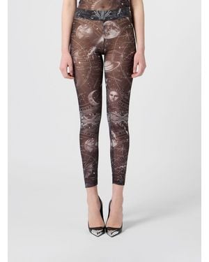 Philipp Plein Leggings Skinny A Vita Alta - Nero