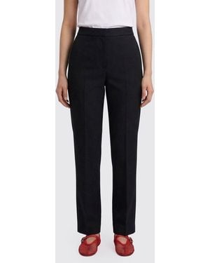 Maison Margiela Slim Fit Virgin Wool Trousers - Black