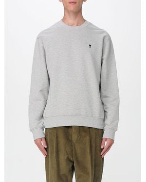 Ami Paris Felpa A Girocollo - Grigio