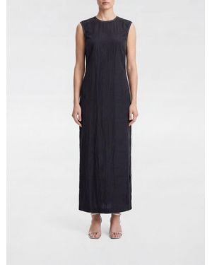 Filippa K Ärmelloses Midikleid Aus Acetat Mit Cut-Out-Detail - Blau