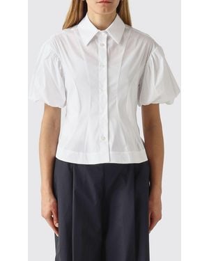 MEIMEIJ Cotton Blend Casual Shirt - White