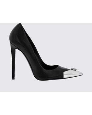 Philipp Plein Leather Court Shoes - Black