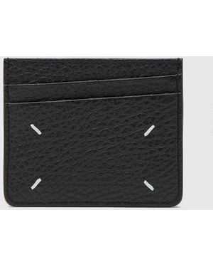 Maison Margiela Four Stitches Cowhide Card Holder With Six Slots - White
