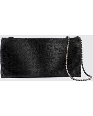 Benedetta Bruzziches Minibolso Your Best Friend De Satén Con Cristales - Negro