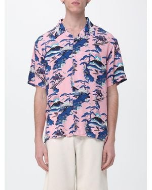 Mauna Kea Printed Viscose Casual Shirt - Blue